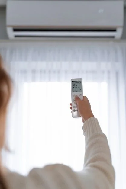 Control de climatización interior con mando a distancia