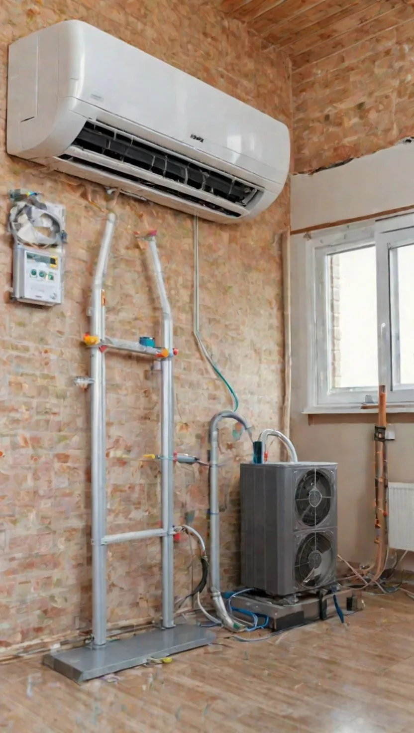Instalación de aerotermia en rehabilitación de vivienda